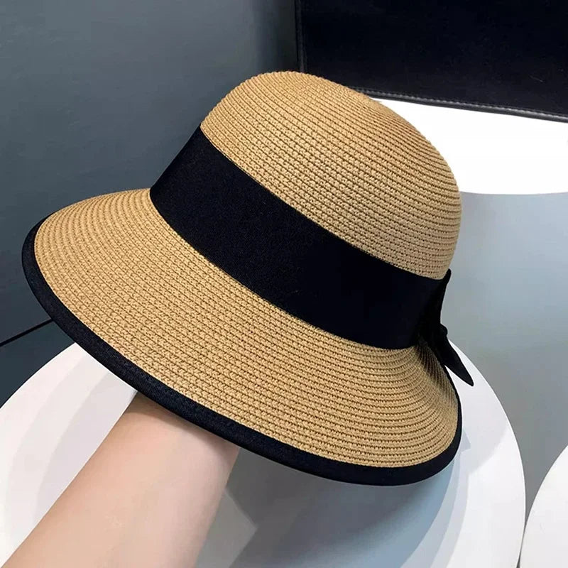Bowknot Straw Hat